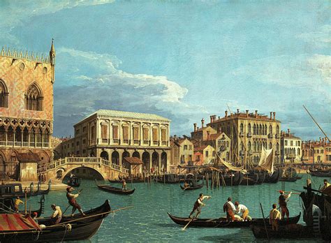 View of the Riva degli Schiavoni Venice, 1730 Painting by Canaletto ...