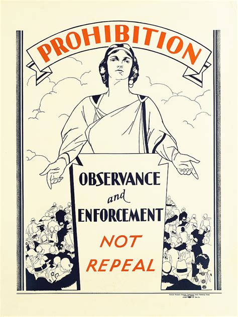 PROHIBITION TEMPERANCE POSTER c. 1925 Photograph by Daniel Hagerman