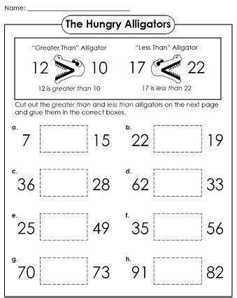 Greater Than, Less Than | Super teacher worksheets, Kindergarten ...