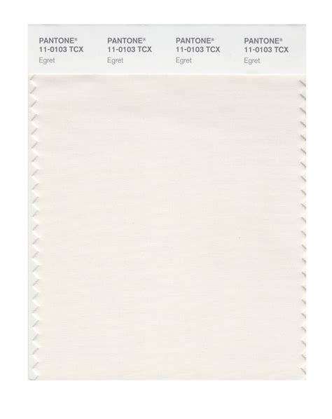 Pantone 11-0103 TCX Swatch Card Egret – Design Info