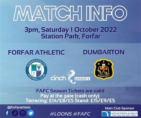 Latest News - Forfar Athletic v Dumbarton