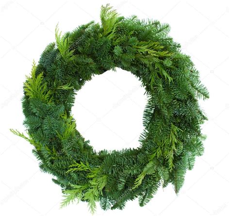 Green christmas wreath Stock Photo by ©Neirfys 31785115