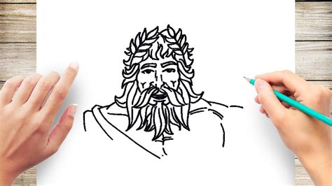 How to Draw Zeus Face - YouTube