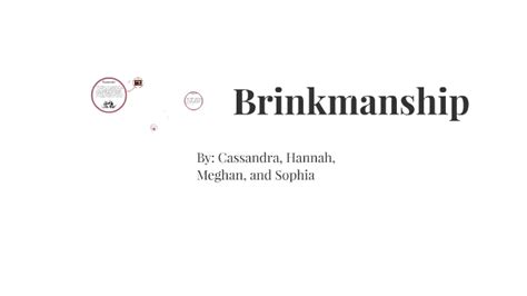 Brinkmanship by Hannah Williams