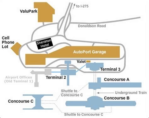 Airport Parking Map - cincinnati-airport-parking-map.jpg