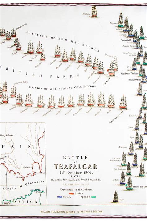 Map of The Battle of Trafalgar - ShopperBoard