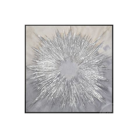 Silver Abstract Wall Art Hand Painted Original Painting - Etsy