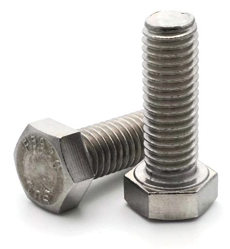 Amazon.com: Hex Tap Bolt 18-8 Stainless Steel - 3/8"-16 x 2" Qty-25 ...