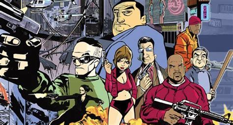 Who are the characters in these GTA 3 cartoon designs? Besides 8-ball ...