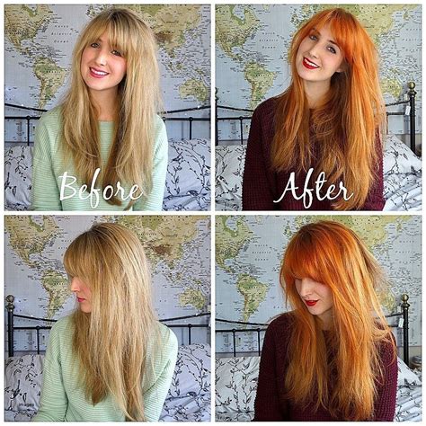 Blonde hair dyed with henna | Blonde henna, Straight hairstyles, Henna hair