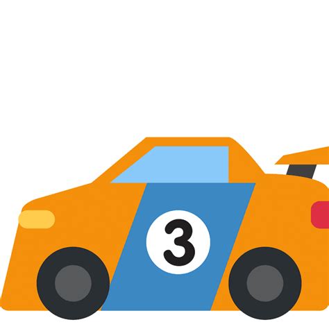 Racing car emoji clipart. Free download transparent .PNG | Creazilla