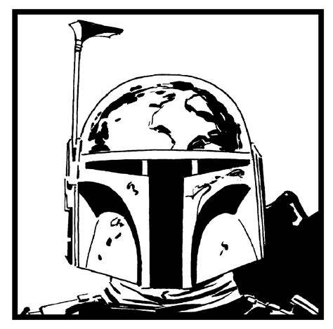 Boba Fett Helmet Coloring Pages - Coloring Home