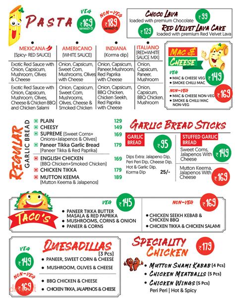 Menu of La Pino'z Pizza, Kharadi, Pune | Dineout