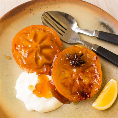 Honey-Baked Persimmons with Vanilla and Cinnamon - Nadia Lim