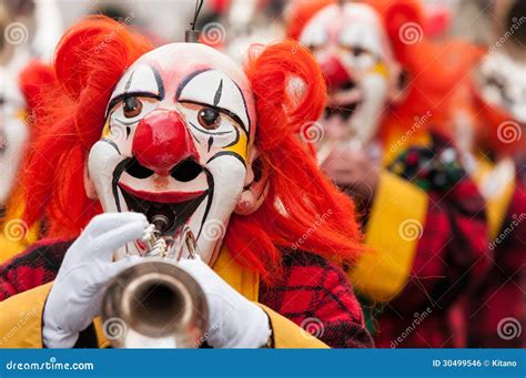 Carnival Clowns Playing Trumpet Editorial Photo - Image of color ...