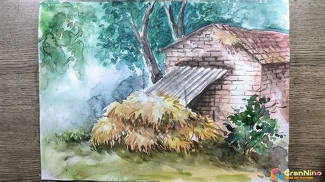 Watercolor Scenery Drawing Easy Tutorial Httpsyoutubentdkrxa - GranNino