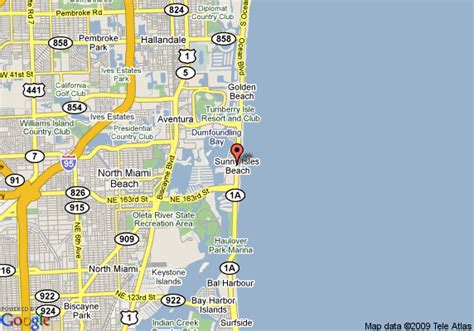 Sunny Isles Beach Map Florida - ToursMaps.com