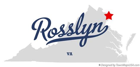 Map of Rosslyn, VA, Virginia