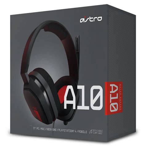 Astro A10 Gen 1 Gaming Headset - Red PC Accessories - Zavvi US