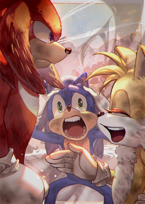 ArtStation - Sonic, Tails and Knuckles - Sonic The Hedgehog fanart (3 ...