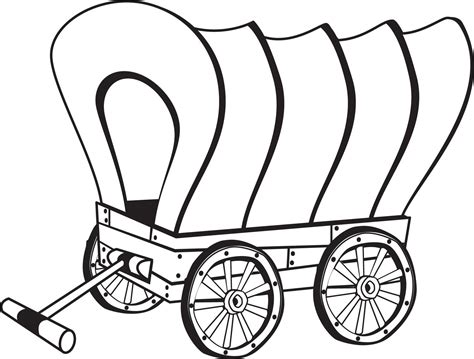 Pioneer Wagon Drawing