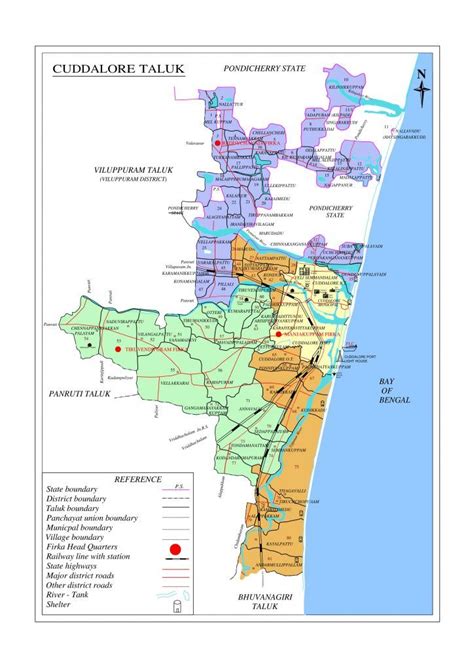 Cuddalore District Map | Cuddalore District, Government of Tamilnadu ...