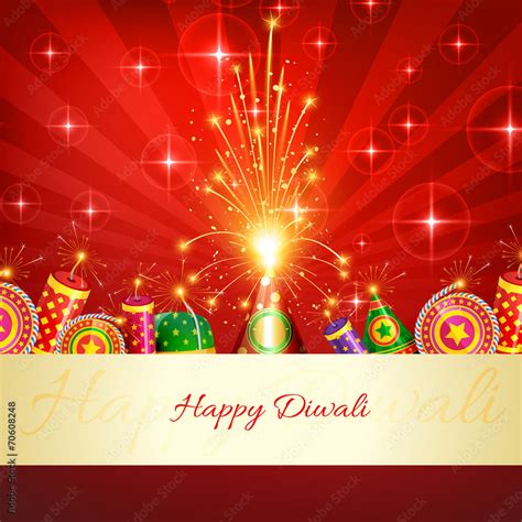 Diwali crackers background Stock Vector | Adobe Stock