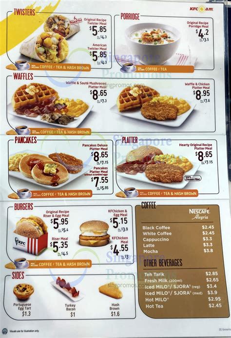 KFC S’pore Breakfast Menu as of 25 Jan 2022 – Twisters, Porridge ...