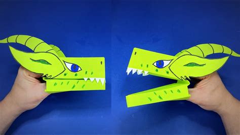 DIY Paper Dragon Puppet TikTok Tutorial - YouTube