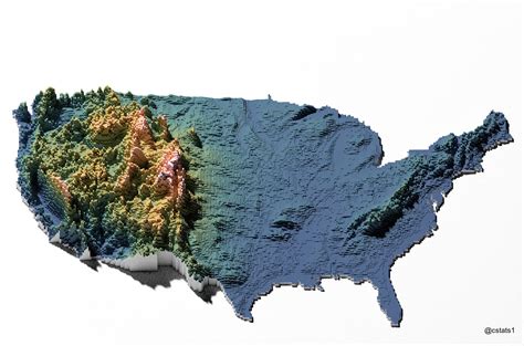 US Elevation Tiles [OC] : r/dataisbeautiful