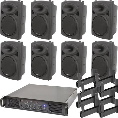 Buy PRO Bar/Nightclub/Social Club Sound System - 4 Channel 1600W Power ...