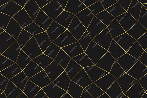 Premium Vector | Golden geometric abstract background.