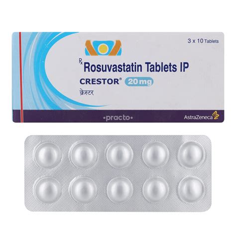 Crestor 20 MG Tablet - Uses, Dosage, Side Effects, Price, Composition ...