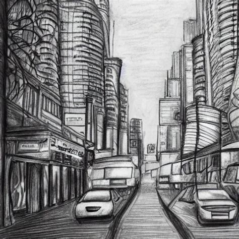 Art DRAWINGS CITY PENCIL | Stable Diffusion