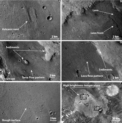 (a) Volcanic vent with low ramparts on both sides of the fissure; image ...