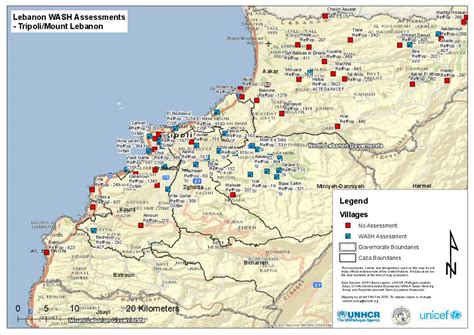 Document - WASH Assessment Map - Tripoli/Mt Lebanon - Feb 2013