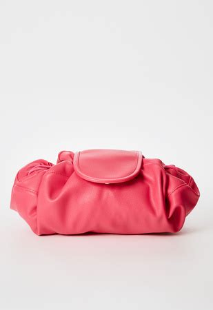 Flat Lay Cosmetic Bag in Raspberry Sorbet - Get great deals at ShoeDazzle