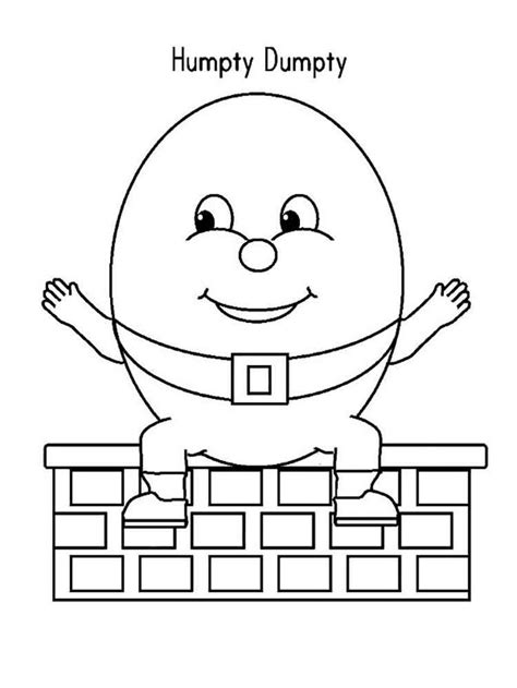 Humpty Dumpty coloring pages. Free Printable Humpty Dumpty coloring ...