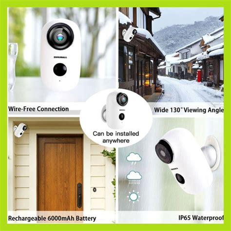 Zumimall Security Camera Wireless In/Outdoor 1080p HD Home Night Vision ...