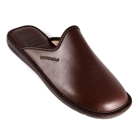 Mens Leather Mule Slippers For Sale | semashow.com