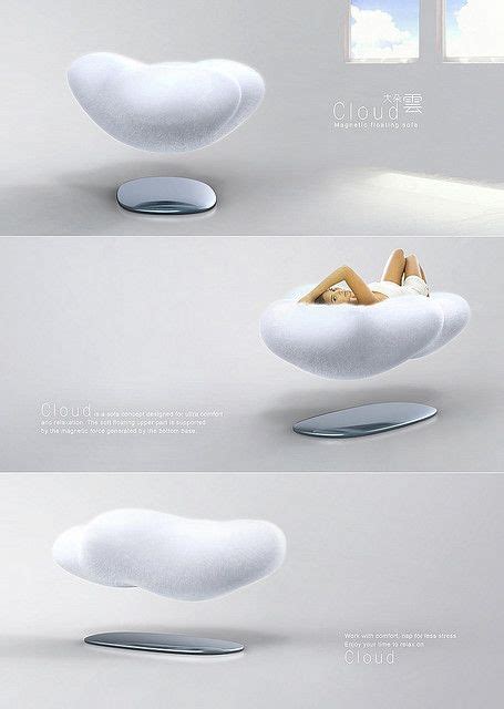 Cloud - magnetic floating sofa | Concept design, Futuristic design ...