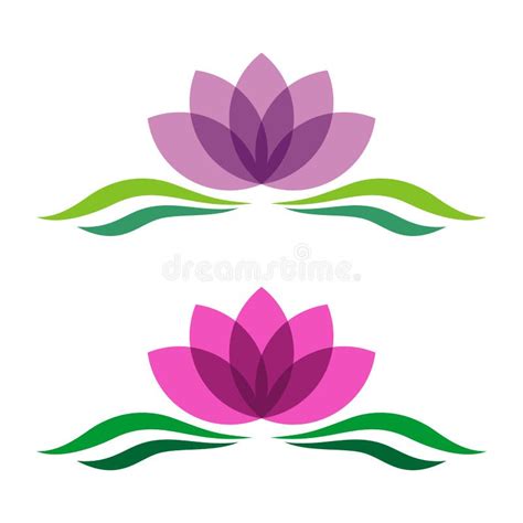 Lotus / Lily Flower Icon Vector Logo Template Illustration Design ...