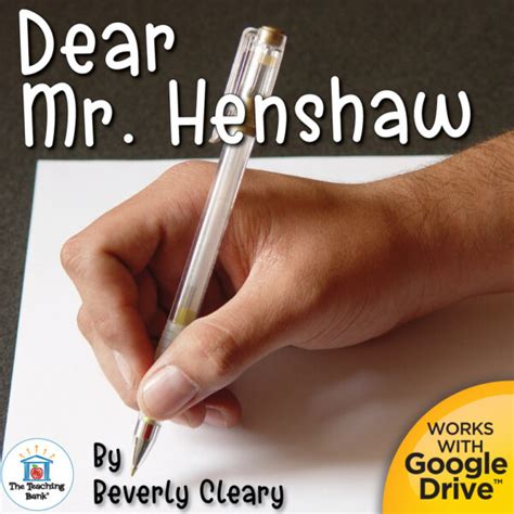 Dear Mr. Henshaw Novel Study Google Drive™ and Printable Versions | The ...