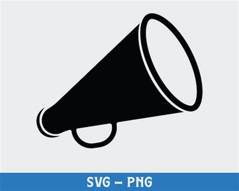 Megaphone Png Digital Download Cheerleading Svg Silhouette - Etsy