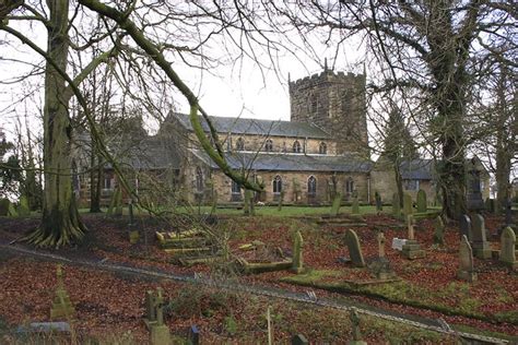 St Mary's church(rear), from the 'castle-mound', Penwortham Hill ...