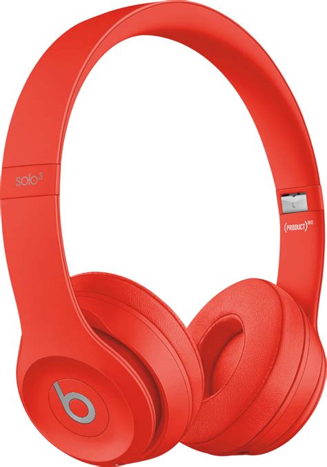 Beats Solo³ Wireless On-Ear Headphones (PRODUCT)RED Citrus Red MX472LL ...