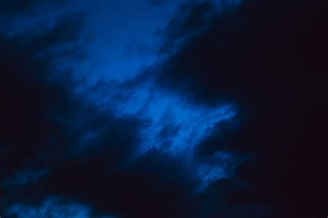 HD wallpaper: blue and black sky, nature, landscape, clouds, dark ...