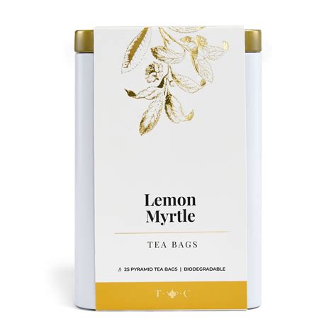 Lemon Myrtle Tea Bags Tin | 100% Biodegradable & Australian Grown