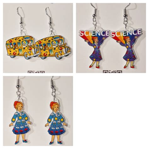 Magic School Bus Fan Art Earrings - Etsy