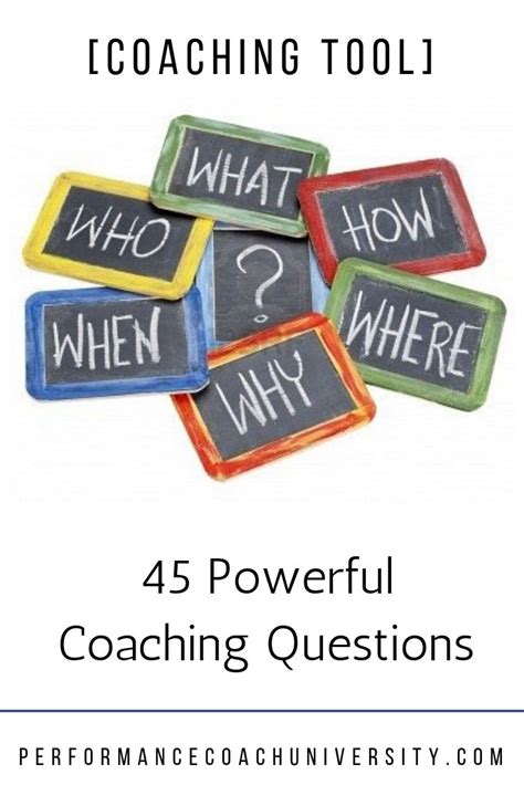 [Coaching Tool] The best coaching questions are usually open-ended ...